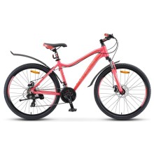 Женский велосипед Stels Miss 6000 26" MD 26 V010 розовый, рама 15"