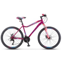 Женский велосипед горный 26" STELS Miss 5000 D (Фиолетовый, розовый)