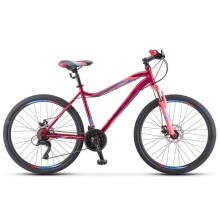 Женский велосипед горный 26" STELS Miss 5000 D (Вишнёвый, розовый)