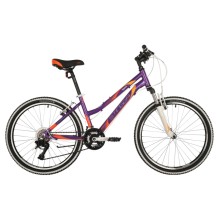 Подростковый велосипед Stinger 24" Laguna фиолетовый, размер 14", MICROSHIFT 24AHV.Laguna.14VT10