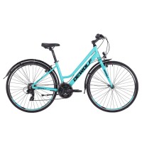 Городской велосипед DEWOLF Asphalt 10 W (бирюза/черный/светло-голубой, рама 14)