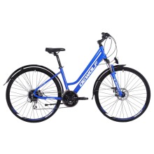 Городской велосипед DEWOLF Asphalt 20 W (ярко-синий/белый/серый, рама 14)