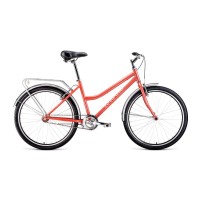 Городской велосипед Forward Barcelona 26 1.0 2021, коралловый/бежевый, рама 17"
