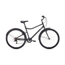 Городской велосипед Forward Parma 28 2021, черный матовый/белый, рама 19"