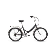 Подростковый велосипед FORWARD Valencia 24 2.0 2022 рост 16" черный/оранжевый