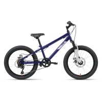 Детский велосипед ALTAIR MTB HT 20 2.0 D 2022 рост 10,5" темно-синий/серебристый