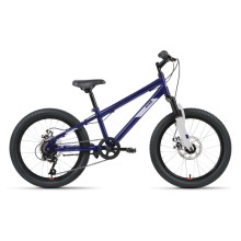 Детский велосипед ALTAIR MTB HT 20 2.0 D 2022 рост 10,5" темно-синий/серебристый