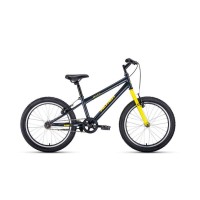 Детский велосипед Altair MTB HT 20 1.0 2021, темно-серый/желтый, рост 10.5"