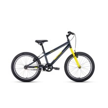 Детский велосипед Altair MTB HT 20 1.0 2021, темно-серый/желтый, рост 10.5"