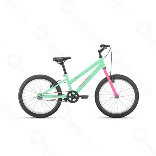 Детский велосипед Altair MTB HT 20 low 2021, мятный/розовый, рост 10.5