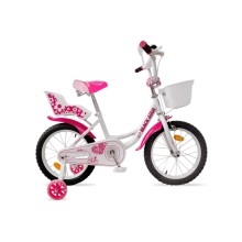 Велосипед Black Aqua Sweet 20", 1s (со светящимися колесами, бело-розовый)