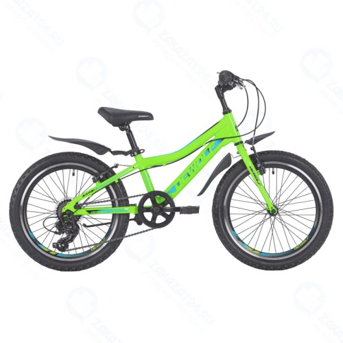 Детский велосипед Dewolf Ridly JR 20 (неон лайм/светло-голубой/черный)