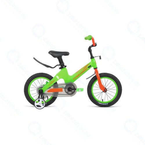 Детский велосипед Forward COSMO 12 2021, зеленый, рама One size