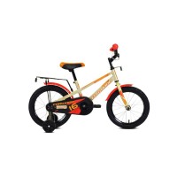 Детский велосипед Forward Meteor 12 2020, серо-голубой/оранжевый, рама One size