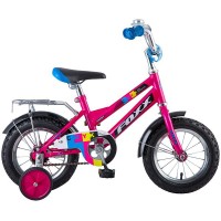 Детский велосипед Foxx 12" CMYK, бордовый