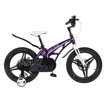 Детский двухколесный велосипед Maxiscoo, Серия "Cosmic", Делюкс, 18", Фиолетовый