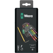 Набор Г-образных ключей Wera 967 SPKL/9 TORX® BO Multicolour, BlackLaser, SB, 9 предметов
