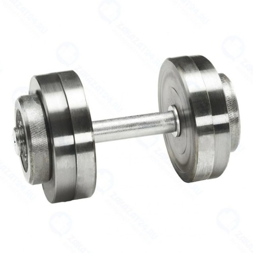 Гантель Атлант Спорт с галтованными дисками 12 кг (металл), разборная