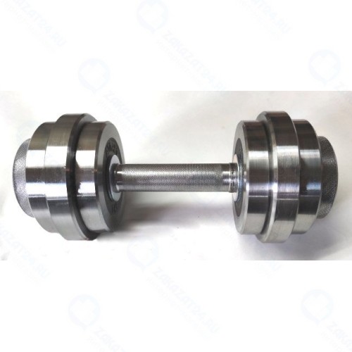 Гантель Атлант Спорт с галтованными дисками 9 кг (металл), разборная