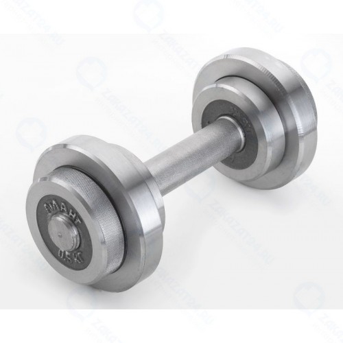 Гантель Атлант Спорт с галтованными дисками 5 кг (металл), разборная