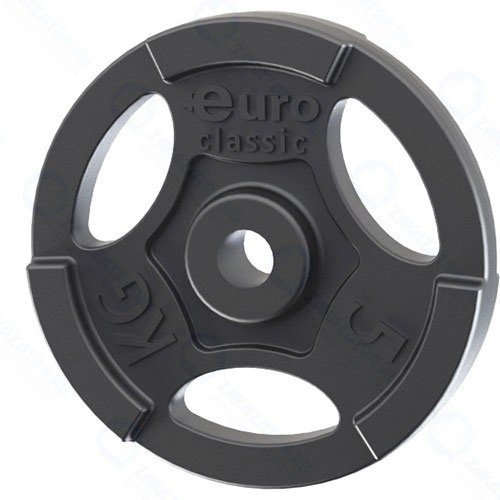 Диск Euro Classic ES-0245, диаметр 26 мм, 5 кг, чугунный