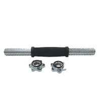 Гриф LITE WEIGHTS H-3119 гантельный хром. d-30мм L-36см с обрезин. ручкой