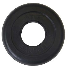 Диск Barbell обрезиненный, диаметр 51 мм, 1.25 кг, черный