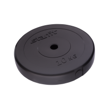Диск STARFIT BB-203 10 кг, d=26 мм, черный, пластиковый