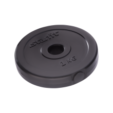 Диск STARFIT BB-203 1 кг, d=26 мм, черный, пластиковый