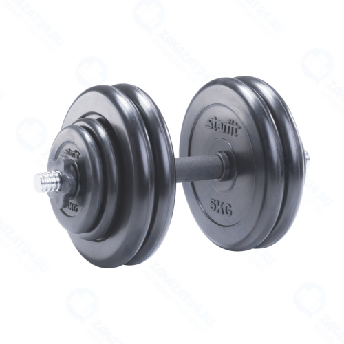 Гантель STARFIT DB-702 25,5 кг (1 шт.), разборная обрезиненная