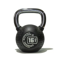 Гиря 16 кг ORIGINAL FIT.TOOLS с хромированной ручкой полиуретановая (CPU)