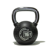 Гиря 16 кг ORIGINAL FIT.TOOLS с хромированной ручкой полиуретановая (CPU) Гиря 16 кг ORIGINAL FIT.TOOLS с хромированной ручкой полиуретановая (CPU)
