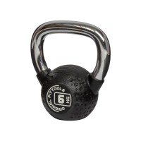 Гиря ORIGINAL FIT.TOOLS 6 кг с хромированной ручкой полиуретановая (CPU)