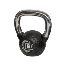 Гиря ORIGINAL FIT.TOOLS 6 кг с хромированной ручкой полиуретановая (CPU) Гиря ORIGINAL FIT.TOOLS 6 кг с хромированной ручкой полиуретановая (CPU)