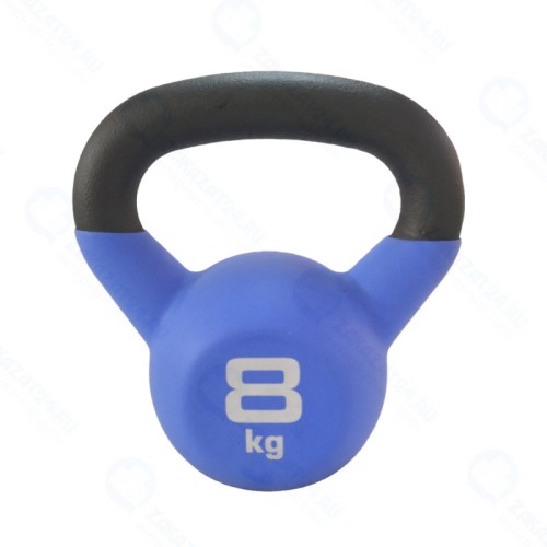 Гиря чугунная Sport Elite ES-0287 с виниловым покрытием, 8 кг