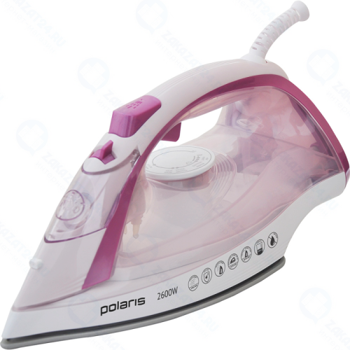 Утюг Polaris PIR 2668AK белый/розовый