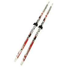 Лыжный комплект STC 75 мм, 175 см без палок, WAX Brados LS Sport 3D black/red