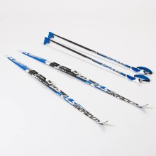 Лыжный комплект с креплением NNN (Rottefella) с палками 170 WAX Brados LS Blue
