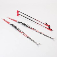 Лыжный комплект с креплением NNN (Rottefella) с палками 170 WAX Brados LS Red