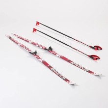 Лыжный комплект с креплениями 75 мм с палками 190 WAX Brados XT TOUR Red