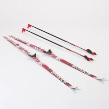 Лыжный комплект с креплениями 75 мм с палками 200 STEP Brados XT TOUR Red