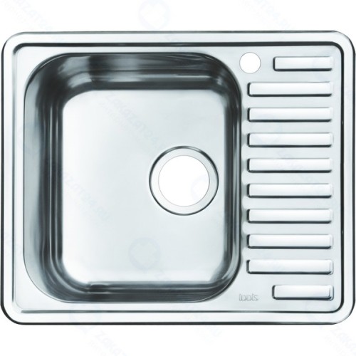 Кухонная мойка IDDIS Strit S STR58SLi77, шелк, чаша слева, 585*485