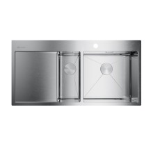 Кухонная мойка OMOIKIRI Akisame 100-2-IN-R 4973547 нерж.сталь/нержавеющая сталь Кухонная мойка OMOIKIRI Akisame 100-2-IN-R 4973547 нерж.сталь/нержавеющая сталь