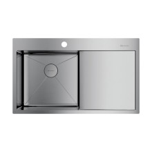 Кухонная мойка Omoikiri Akisame 86-IN-L 4993760, нерж.сталь/нержавеющая сталь Кухонная мойка Omoikiri Akisame 86-IN-L 4993760, нерж.сталь/нержавеющая сталь