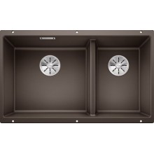 Кухонная мойка BLANCO SUBLINE 430/270-U 523160 SILGRANIT PuraDur кофе c отв.арм. InFino