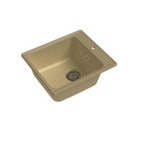 Кухонная мойка GranFest QUARZ ECO-17 1-чаш. 420*480 (бежевый)