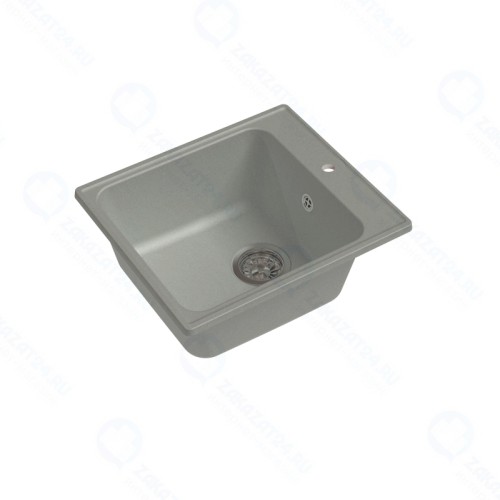 Кухонная мойка GranFest QUARZ ECO-17 1-чаш. 420*480 (серый)