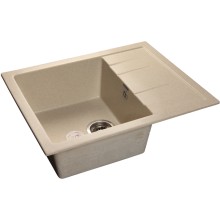 Кухонная мойка GranFest Quadro Q-650L бежевый Кухонная мойка GranFest Quadro Q-650L бежевый