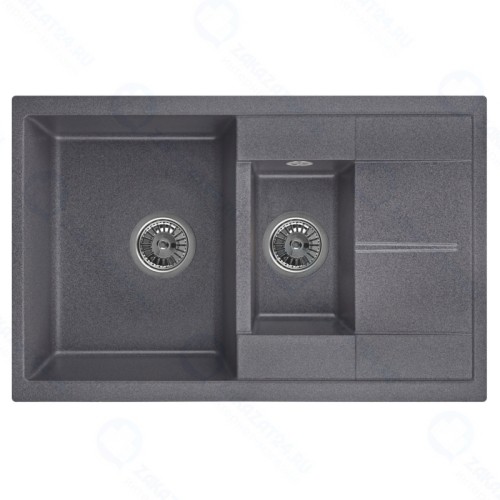 Кухонная мойка GRANULA GR-7802, черный