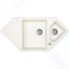 Кухонная мойка IDDIS Vane G V30W965i87, granucryl, белая, угловая, 1 1/2 чаши, 960*500